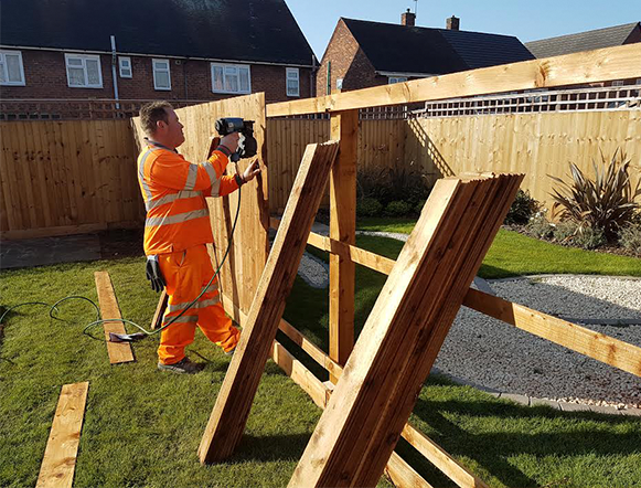 Installing a fence