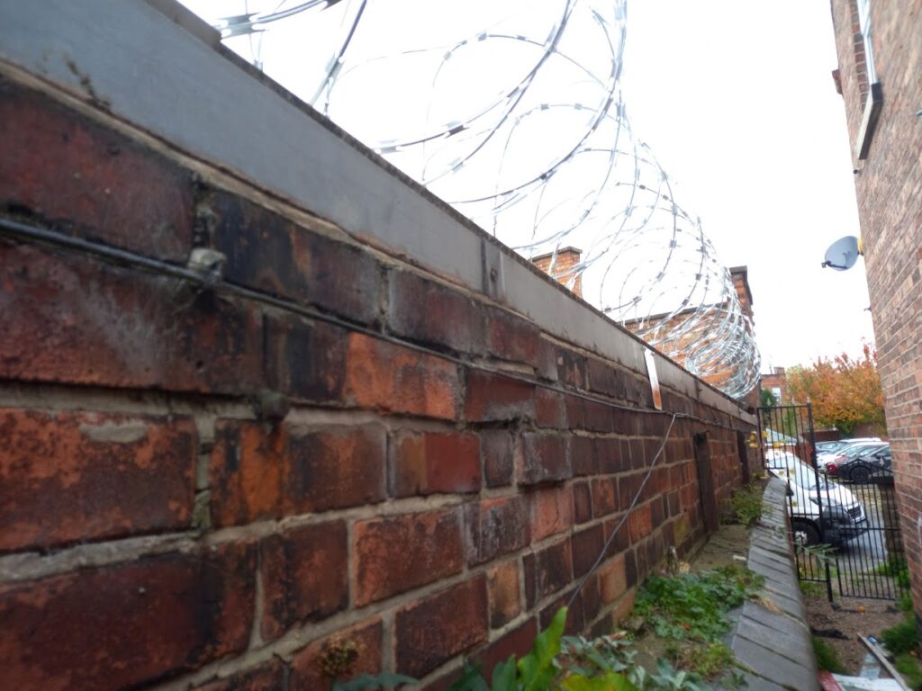Razor wire Installed